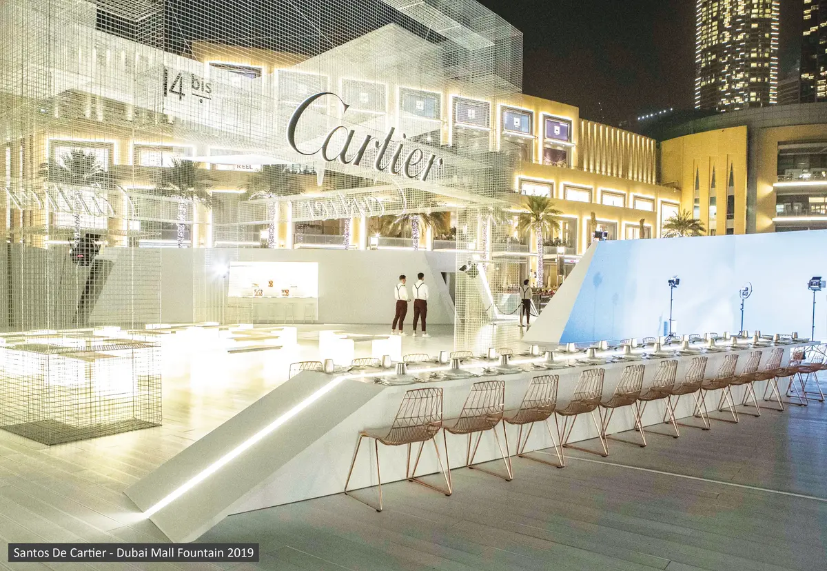 Cartier event build-up by Unigraf UAE